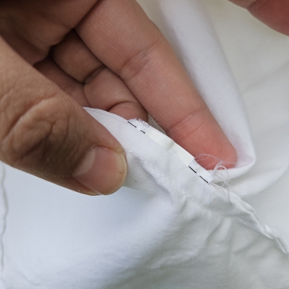 Banana Republic Riley Drama Ruffle button front shirt white size 8 - Picture 5 of 5